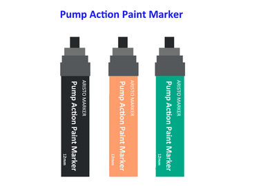 12mm پمپ عمل PP رنگ نشانگر قلم / ایمنی هنر قلم های نشانگر برای هنرمندان